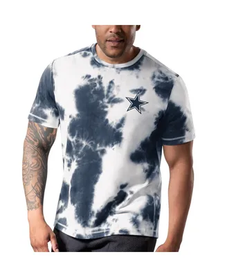 Men's Msx by Michael Strahan Navy Dallas Cowboys Freestyle Tie-Dye T-shirt