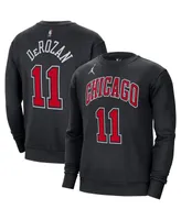 Men's Jordan DeMar DeRozan Black Chicago Bulls Statement Name and Number Pullover Sweatshirt