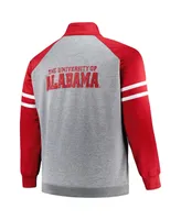 Men's Profile Crimson Alabama Tide Big and Tall Fleece Full-Zip Jacket