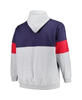 Men's Fanatics Navy, Red New Orleans Pelicans Big and Tall Pullover Hoodie