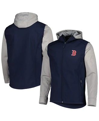 Men's Dunbrooke Navy, Heather Gray Boston Red Sox Alpha Full-Zip Jacket