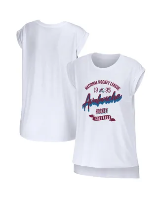 Women's Wear by Erin Andrews White Colorado Avalanche Domestic Tank Top