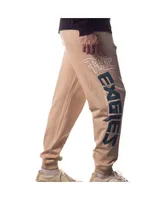 Men's and Women's The Wild Collective Cream Philadelphia Eagles Heavy Block Graphic Jogger Pants