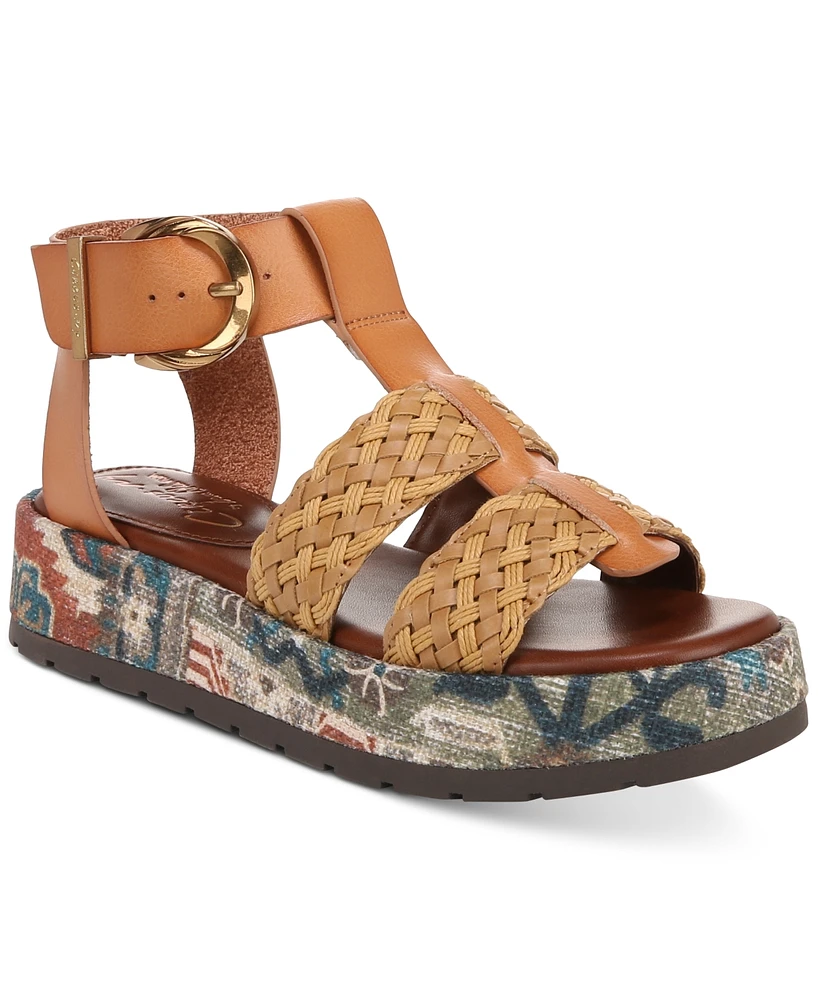 Circus Ny by Sam Edelman Women's Katy Woven Platform Fisherman Sandals