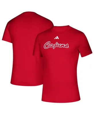 Men's adidas Red Louisiana Ragin' Cajuns Vault Script Creator T-shirt