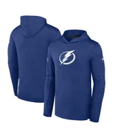 Men's Fanatics Blue Tampa Bay Lightning Authentic Pro Lightweight Pullover Hoodie