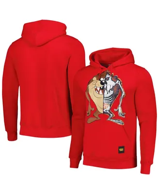 Men's and Women's Freeze Max Red Looney Tunes Skeleton Taz Pullover Hoodie