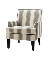 Herrera Classic Upholstered Armchair with Nail Head Trim