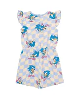 Sega Sonic the Hedgehog Girls Romper Little Kid to Big