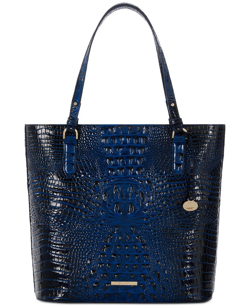 Brahmin Ezra Melbourne Large Embossed Leather Tote