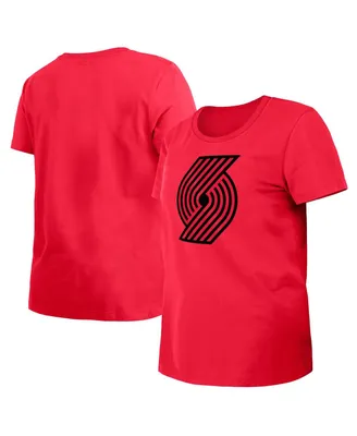 Women's New Era Red Portland Trail Blazers 2023/24 City Edition T-shirt