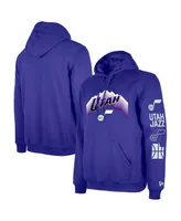 Men's New Era Purple Utah Jazz Big and Tall 2023/24 City Edition Jersey Pullover Hoodie