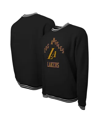 Men's and Women's Stadium Essentials Black Los Angeles Lakers 2023/24 City Edition Club Level Pullover Sweatshirt
