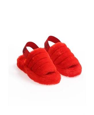 Women's Shearling Slipper Slides Wool