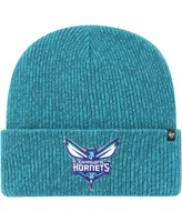 Men's '47 Brand Turquoise Charlotte Hornets Brain Freeze Cuffed Knit Hat