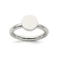 Chisel Stainless Steel Polished Circle Ring