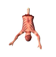 Yescom 37" Animated Halloween Prop Half Body Skinned Hanging Corpse Torso Haunted House Decor 2024