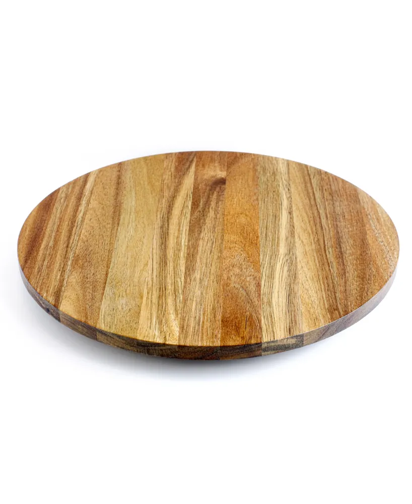 over&back Acacia Wood Lazy Susan