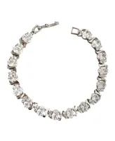 Cubic Zirconia Tennis Bracelets with Cubic Zirconia Oval and Round Cut