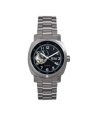 Reign Men Impaler Semi-Skeleton Stainless Steel Strap Watch