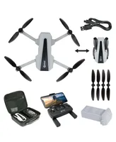 Contixo F31 Drone -Ultra Hd Camera, Wi-Fi Camera, Fpv Foldable, 25 Flight Time, Follow Me, Brushless Motors, Gps Auto Return Home with Drone Case