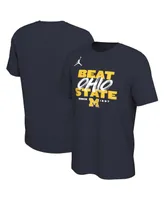 Men's Jordan Navy Michigan Wolverines Michigan-Ohio State Rivalry T-shirt