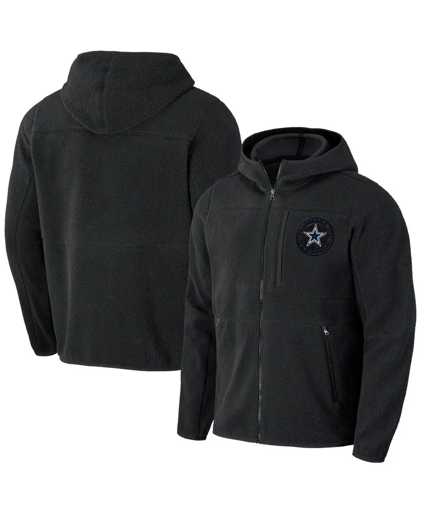 Men's Nfl x Darius Rucker Collection by Fanatics Black Dallas Cowboys Sherpa Full-Zip Hoodie