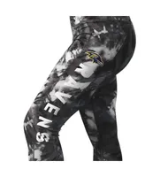 Women's Msx by Michael Strahan Black Baltimore Ravens Aubrey Tie-Dye Leggings