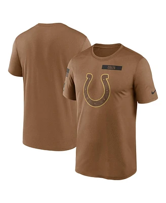 Men's Nike Brown Indianapolis Colts 2023 Salute To Service Legend Performance T-shirt