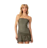 Edikted Women's Evelin ruched hem mini dress