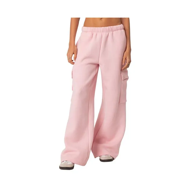 Edikted Women's Wide leg cargo sweatpants