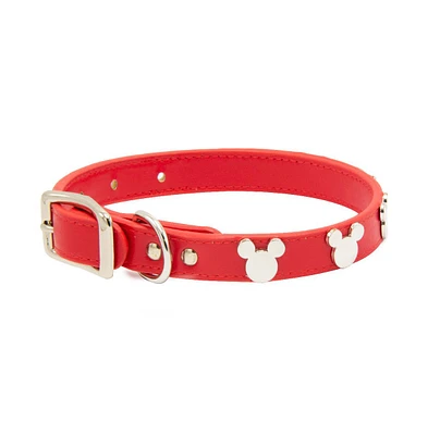 Disney Pet Collar, Faux Leather Dog Mickey Mouse