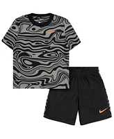 Nike Little Boys Paint Dri-fit T-shirt and Shorts, 2 Piece Set