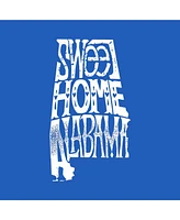 Sweet Home Alabama - Big Boy's Word Art Crewneck Sweatshirt