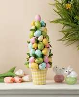 Glitzhome 16" H Easter Egg Table Tree Decor