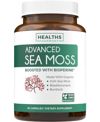 Healths Harmony Advanced Irish Sea Moss Capsules, Digestive & Immune System Support, Health's Harmony