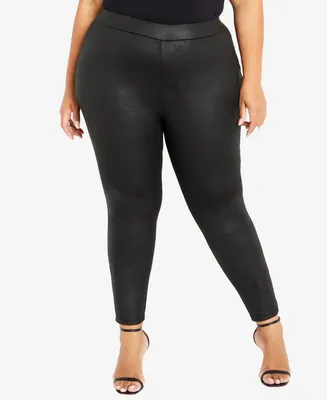 Avenue Plus Size Nina Faux Leather Pants
