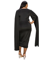 L I V D Plus Naomi Cape Dress