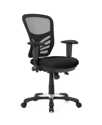 Ergonomic Mesh Office Chair with Adjustable Back Height and Armrests