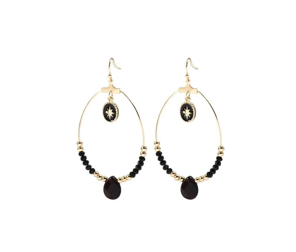 Beaded Hoop Earrings for Women