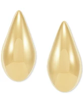 Polished Large Teardrop Sculptural Earrings in 14k Gold, 40mm