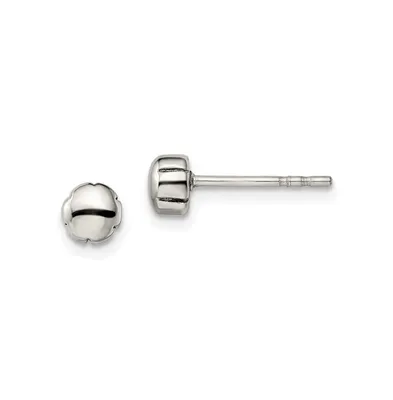 Chisel Stainless Steel Polished Earrings
