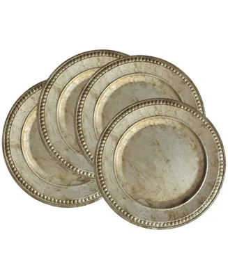 American Atelier Serveware Round Beaded Charger Plate 14"