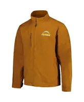 Men's Dunbrooke Tan Los Angeles Chargers Journey Workwear Tri-Blend Full-Zip Jacket