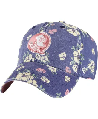 Women's '47 Brand Navy Florida State Seminoles Primrose Clean Up Adjustable Hat