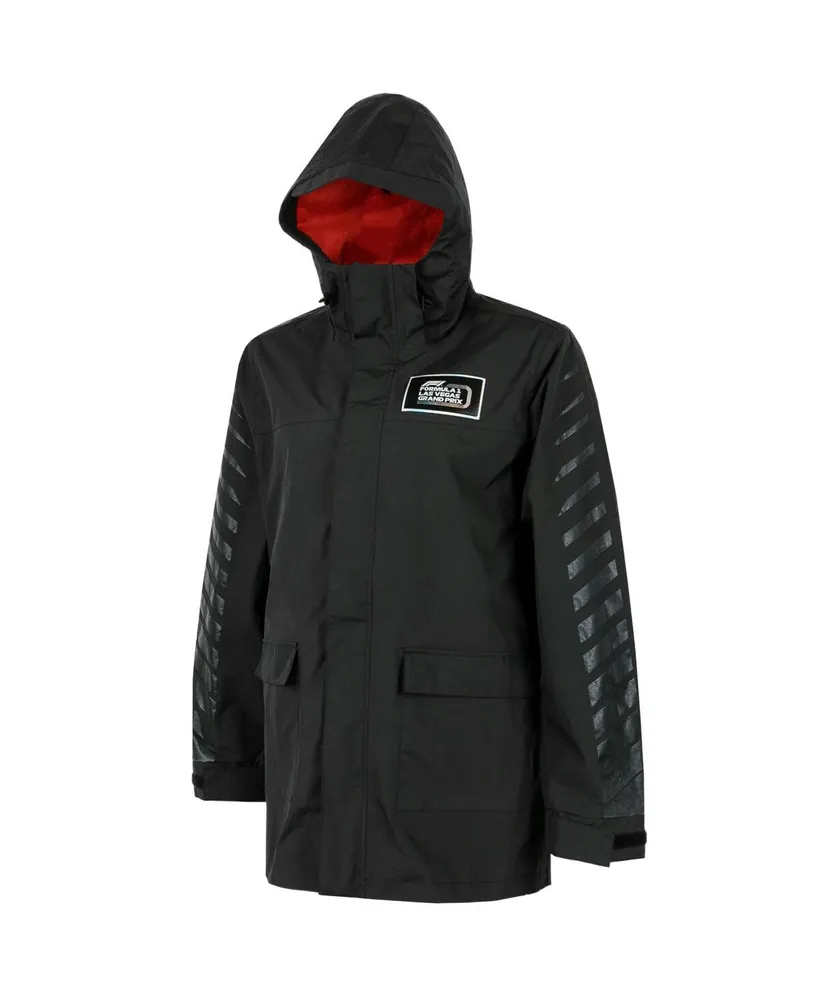 Men's and Women's Black Formula 1 2023 Las Vegas Grand Prix Waterproof Full-Zip Jacket