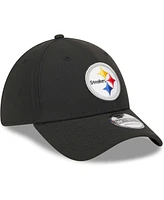 Men's New Era Black Pittsburgh Steelers Main 39THIRTY Flex Hat