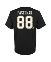Big Boys David Pastrnak Black Boston Bruins Name and Number T-shirt