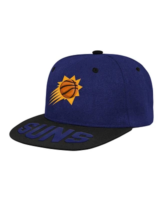 Big Boys and Girls Purple Phoenix Suns Backboard Snapback Hat