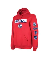 Men's New Era Red Sacramento Kings Big and Tall 2023/24 City Edition Jersey Pullover Hoodie